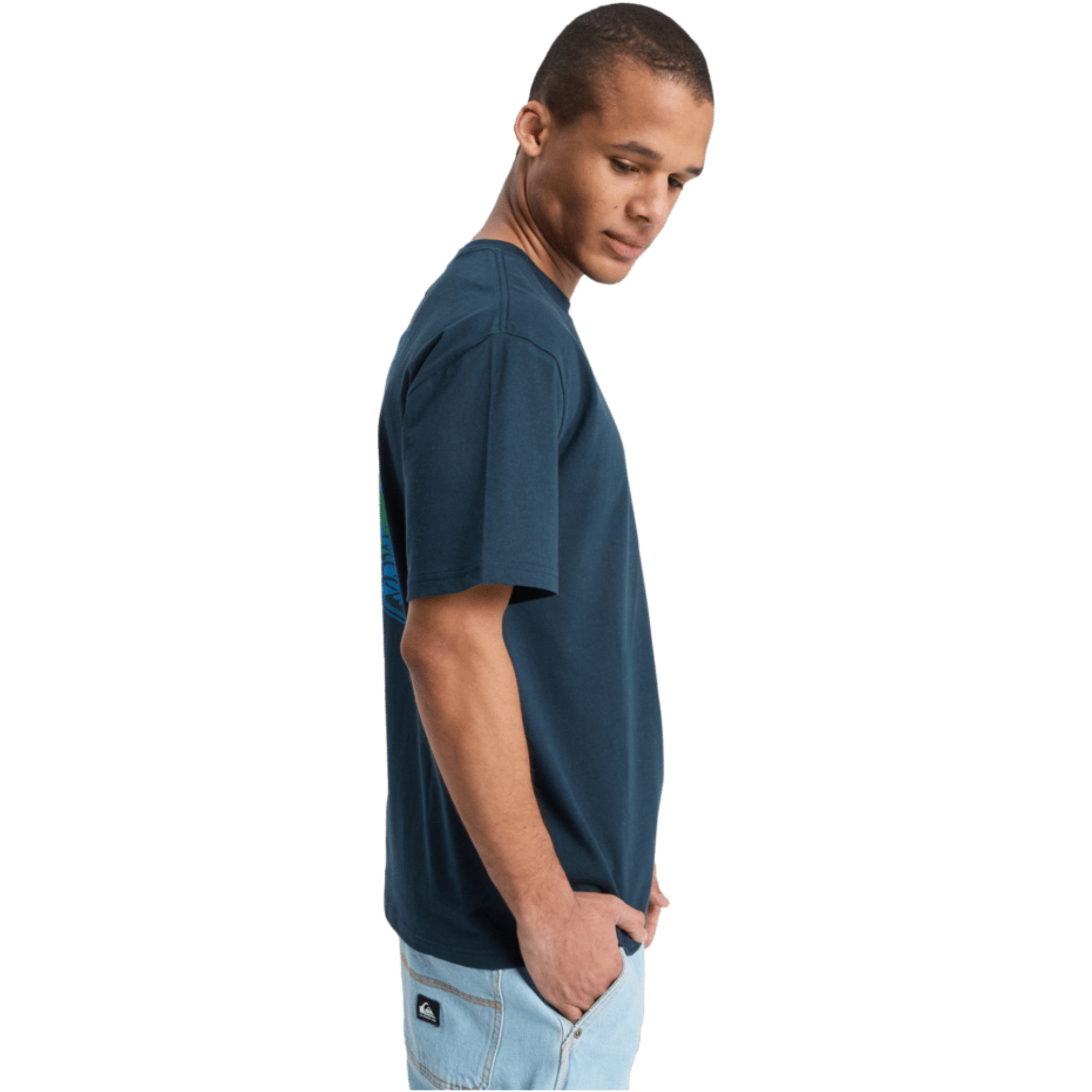 T-shirt De Surf « Flowers » 2026 Quiksilver Hommes EQYZT08301 - Dark Navy